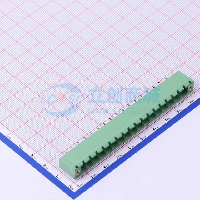 螺丝固定 1x17P 5.08mm 排数:1 每排P数:17 【插拔】实物图