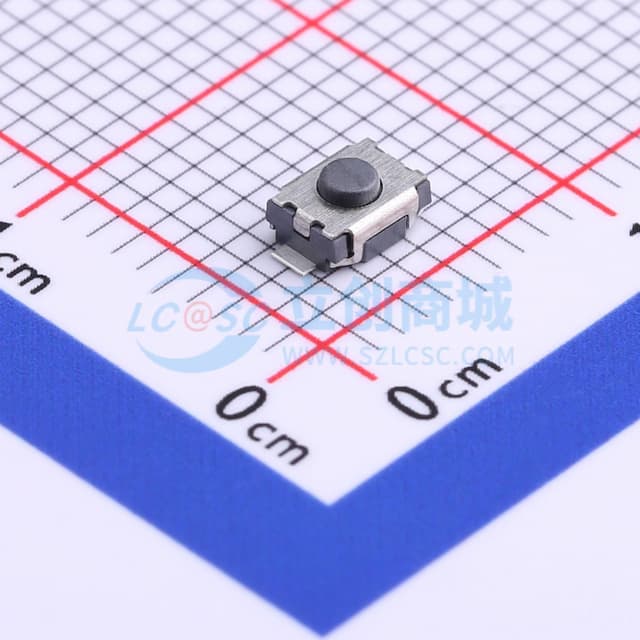 4*3*2mm 立贴 轻触开关实物图