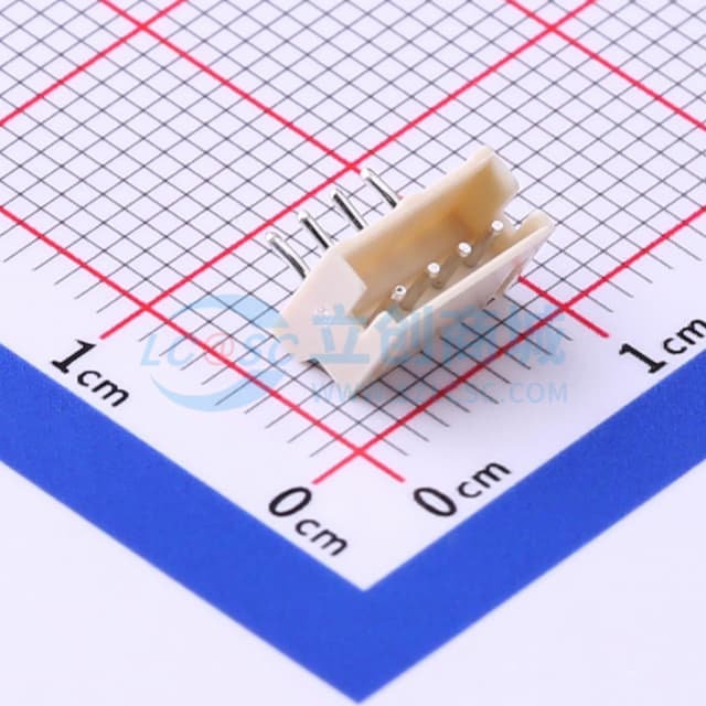 1x4P 间距:1.5mm 弯插 系列:ZH 【插件】实物图