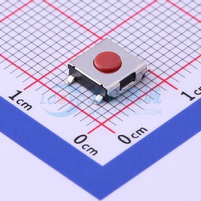 6.2*6.5*2.55mm 立贴 轻触开关实物图