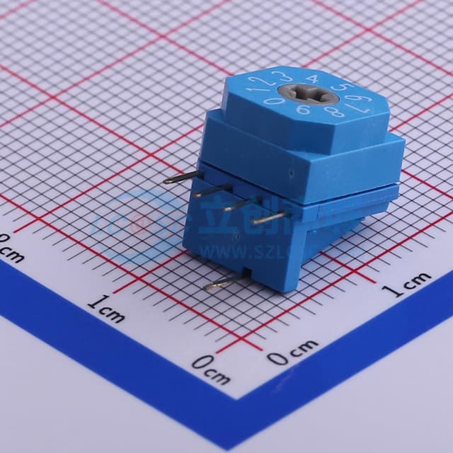 10档10*10旋转1*4脚卧式DIP插件 【插件】实物图