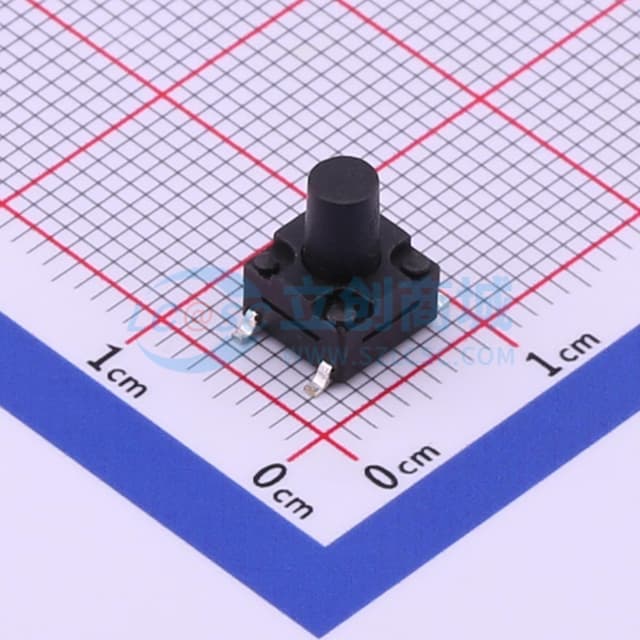 防水贴片轻触开关6.2*6.2*8.5四脚贴片6*6*8.5贴片IP67按键250gf实物图