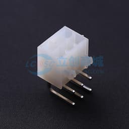 白色半透明 2x3P 间距:4.2mm 弯插【插件】缩略图