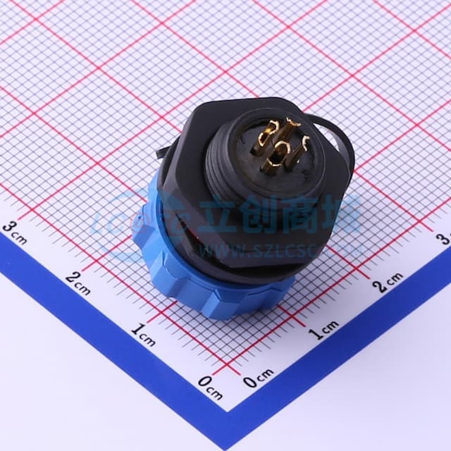 JH1312P-4后螺母插座实物图