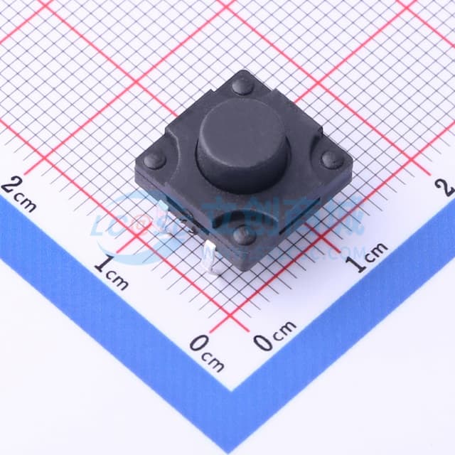 12*12*6.5mm 直插 轻触开关 【插件】实物图