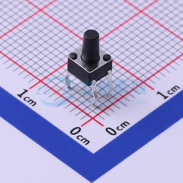 4.5*4.5*7mm 直插 轻触开关【轻触】实物图