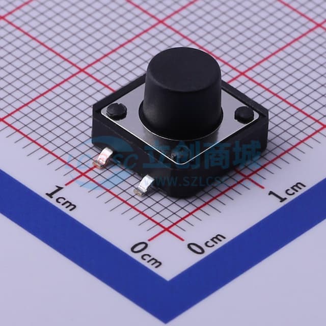 轻触开关12*12*8.0mm贴片四脚圆柄250gf实物图