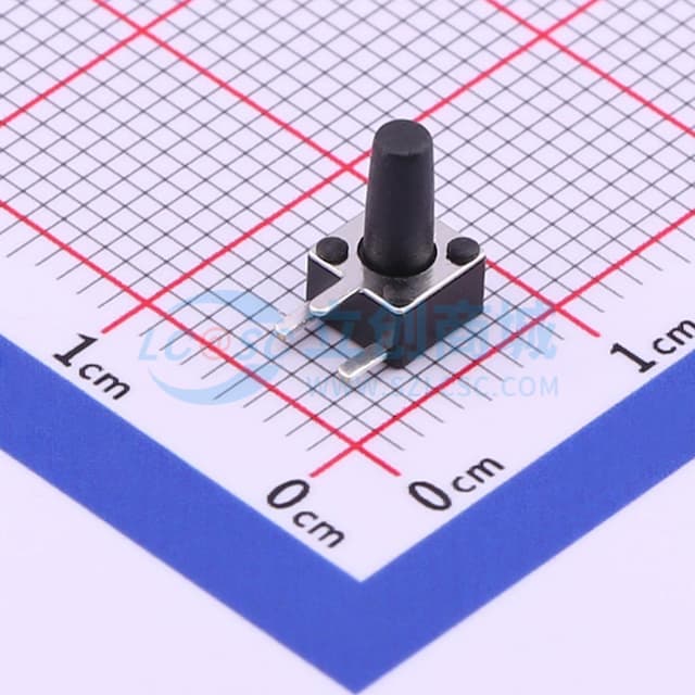 4.5*4.5*8mm 卧插 轻触开关 【轻触】实物图