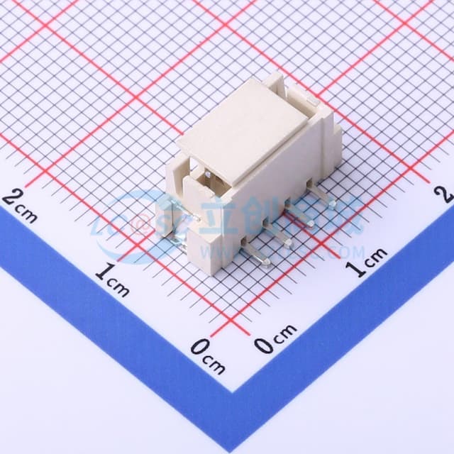 1x4P 间距:2.5mm 立贴 系列:XHB实物图
