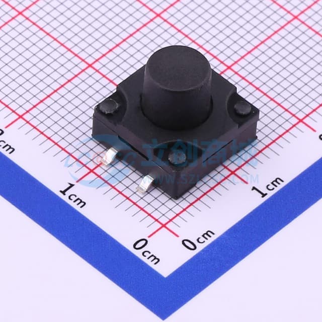 12*12*10.5mm 立贴 轻触开关实物图