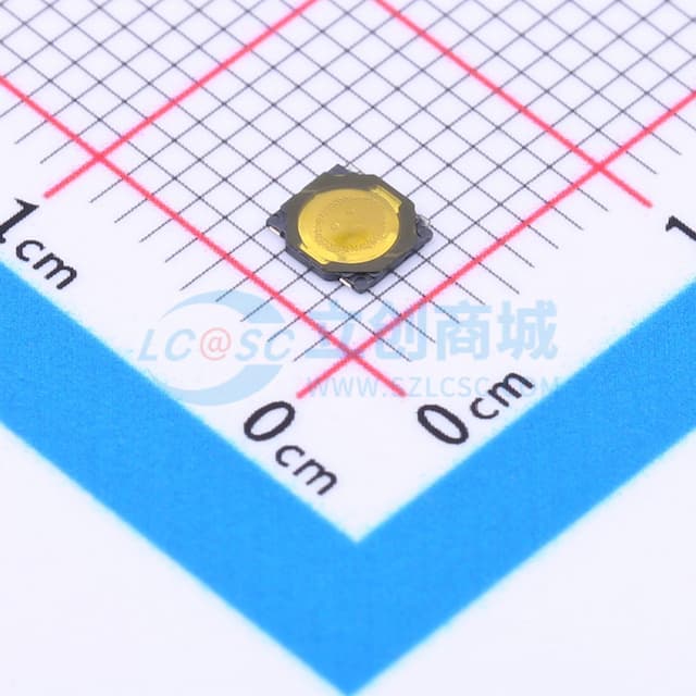 3.7*3.7*0.35mm 立贴 轻触开关实物图