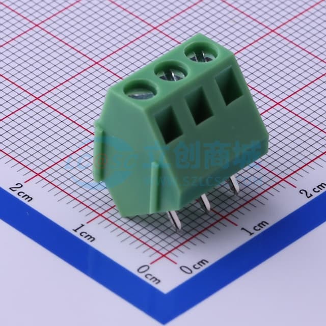 5mm 1x3P 排数:1 每排P数:3 直插 【螺钉】实物图
