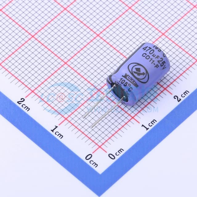 470uF ±20% 25V实物图