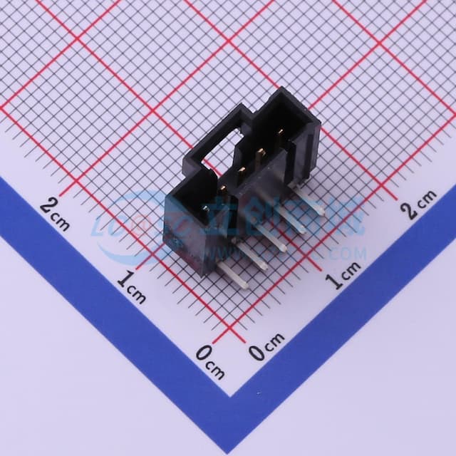 1x5P 间距:2.54mm 弯插 【插件】实物图