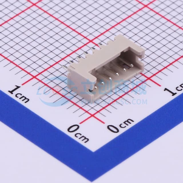 1x6P 间距:1.25mm 直插 【插件】实物图