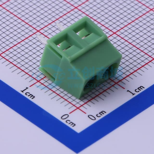5mm 1x2P 排数:1 每排P数:2 直插 【螺钉】实物图