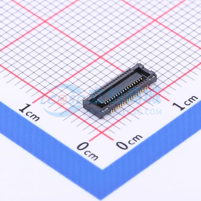 间距:0.4mm PIN:34P 母 立贴实物图