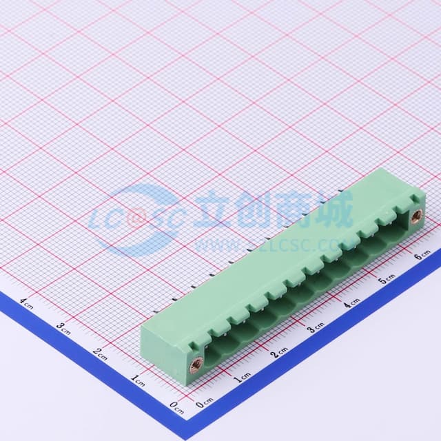 螺丝固定 1x11P 5.08mm 排数:1 每排P数:11 【插拔】实物图