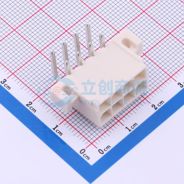2x4P 间距:4.2mm 弯插实物图