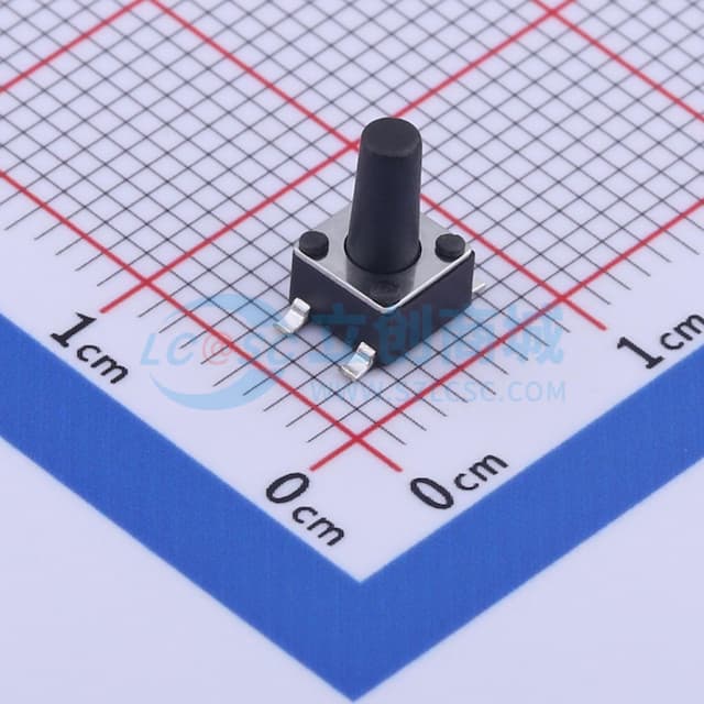 4.5*4.5*8mm 立贴 轻触开关实物图