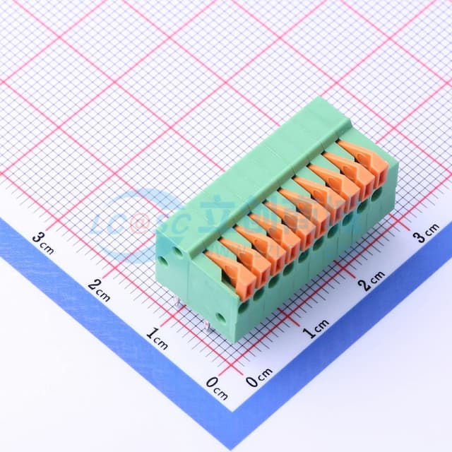 1x10P 2.54mm 每排P数:10 排数:1 【插件】实物图
