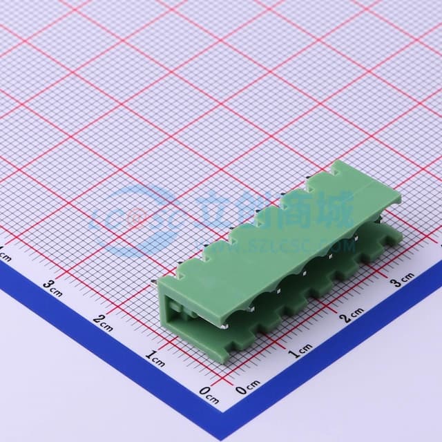 1x7P 5mm 排数:1 每排P数:7 【插拔】实物图