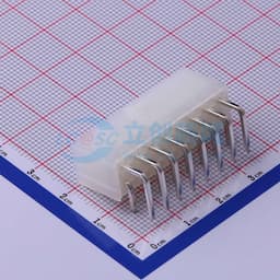 白色半透明 2x8P 间距:4.2mm 弯插【插件】缩略图