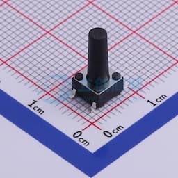 轻触开关6*6*13mm贴片四脚SMD黑柄250gf缩略图