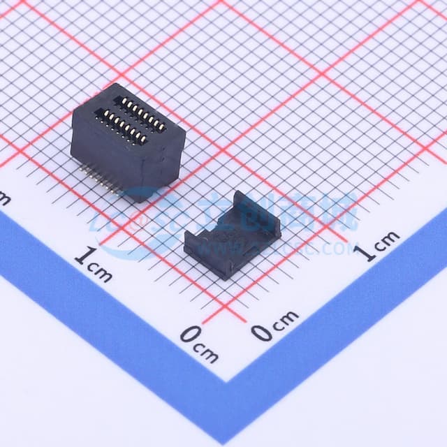 间距:0.5mm PIN:16P 母 立贴实物图