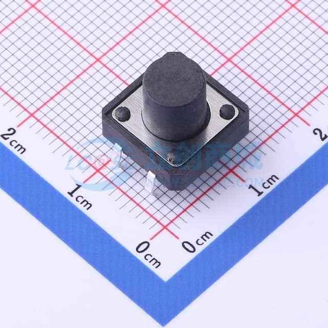 12*12*9.5mm 直插 轻触开关 【插件】实物图