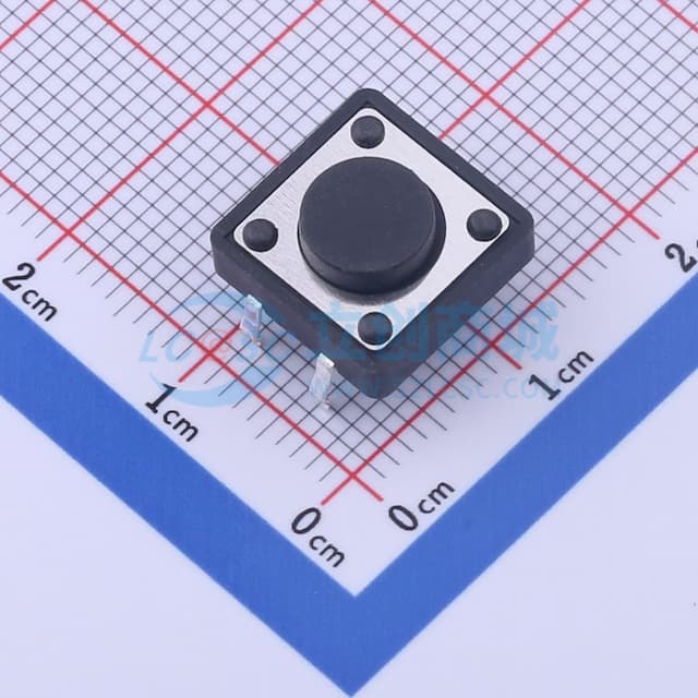 12*12*5mm 直插 轻触开关 【插件】实物图