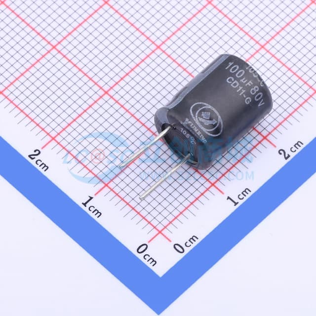 【插件】100uF ±20% 80V实物图