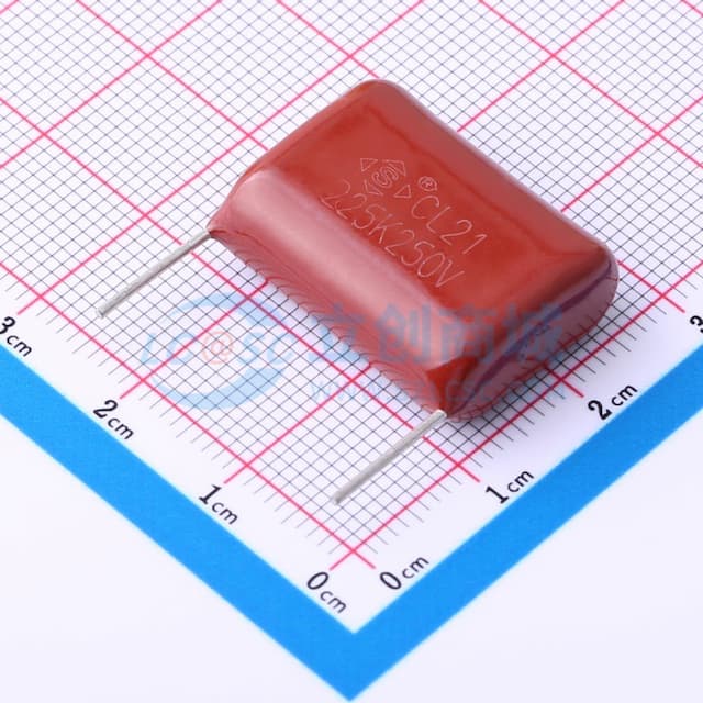 2.2uF ±10% 250V P=22.5 L=10 24*17*8 CL21实物图