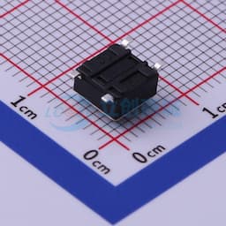 轻触开关6*6*4.3mm贴片四脚SMD黑柄250gf缩略图