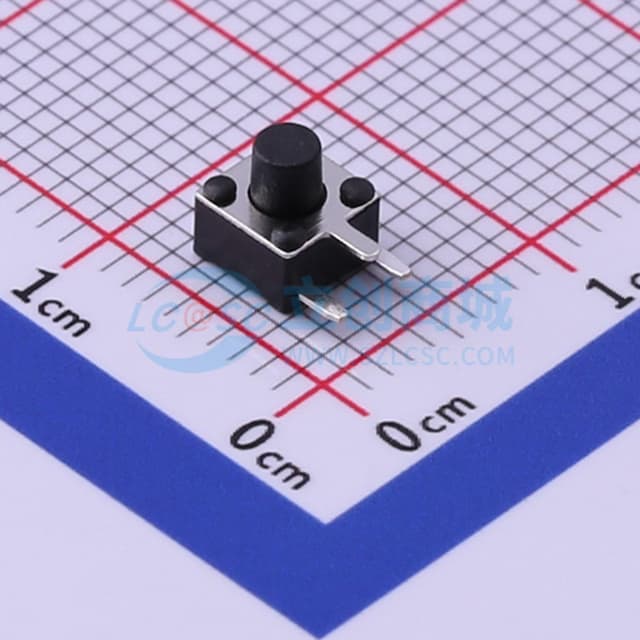 4.5*4.5*5mm 卧插 轻触开关 【轻触】实物图