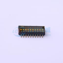 拨码开关黑色10P-10PIN间距1.27mm贴片正拨平拨10位SMD缩略图