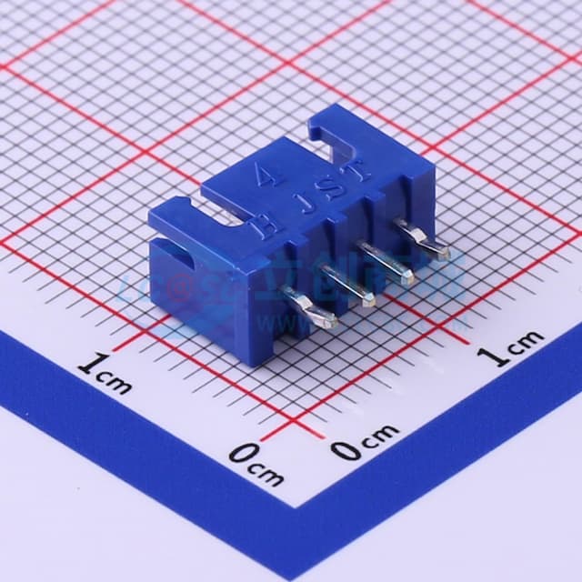 1x4P 间距:2.5mm 直插 系列:XH 【插件】实物图