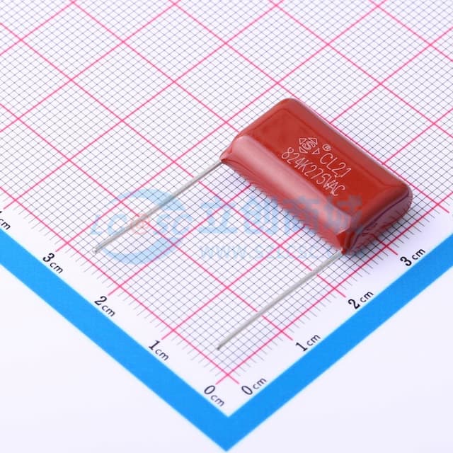 820nF ±10% 275V P=22.5 L=20 24/14/7.5 CL21实物图