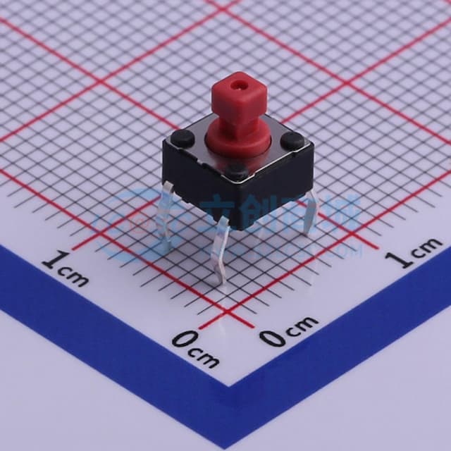 6.2*6.2*7.3mm 直插 轻触开关 【轻触】实物图