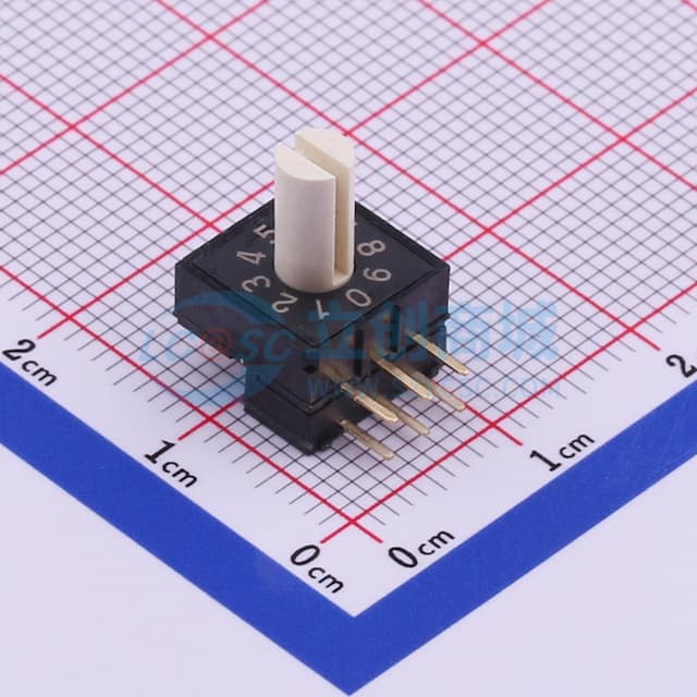 旋转编码开关 10x10mm实物图