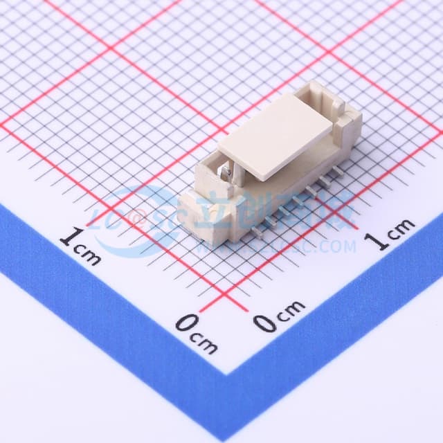 1x7P 间距:1.25mm 立贴实物图