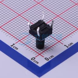 轻触开关6*6*9.5mm插件四脚DIP圆柄黑柄250gf 【轻触】缩略图