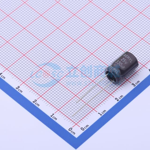 330uF ±20% 25V实物图