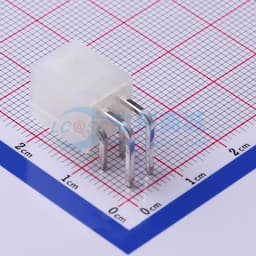 白色半透明 2x2P 间距:4.2mm 弯插【插件】缩略图