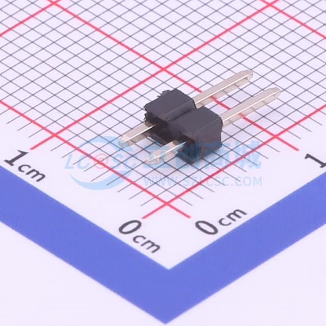 1x2P 间距:2.54mm 方针 直插 【排针】实物图