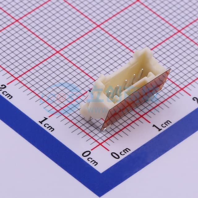 1x5P 间距:2mm 卧贴 系列:PA实物图