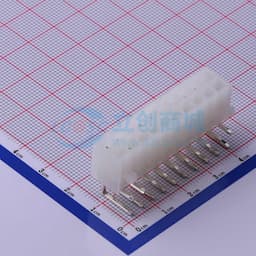 白色半透明 2x10P 间距:4.2mm 弯插【插件】缩略图