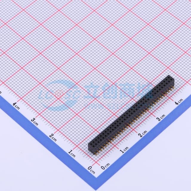 间距:1.27mm 2x34P 立贴实物图