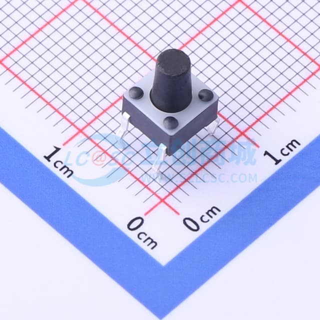 5.99*5.99*8.5mm 直插 轻触开关实物图