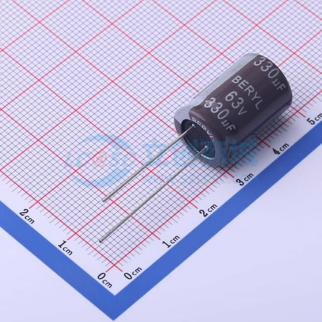 330uF ±20% 63V实物图